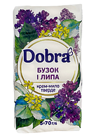 Туалетне крем-мило Dobra "Бузок та липа" (5*70г.)