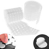 Ліпучки кружечки самоклеюються 15 мм 1000шт, білі, фото 4