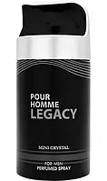 Парфюмированный дезодорант для мужчин Mini Crystal Legacy Pour Homme 250 ml