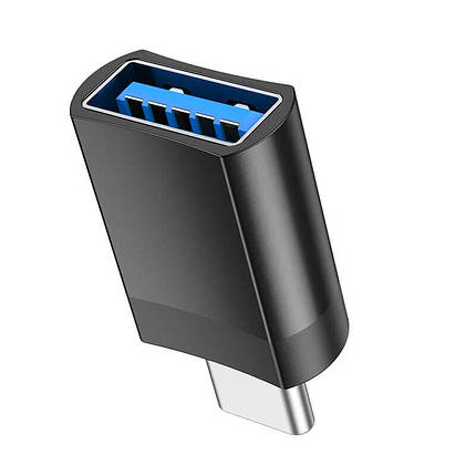 Перехідник HOCO UA17 Type-C на USB 4A, USB3.0 OTG, чорний, фото 3