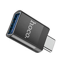 Перехідник HOCO UA17 Type-C на USB 4A, USB3.0 OTG, чорний, фото 4