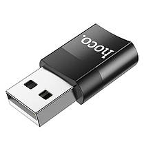 Перехідник HOCO UA17 USB на Type-C 3A, USB2.0, чорний, фото 5