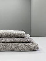 Махровое полотенце 50х90 см 100% хлопок Узбекистан серый