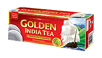 Чай черный в пакетиках Golden India Tea упаковка 100пак*1,3 г Польша