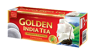 Чай чорний в пакетиках ТМ Golden India Tea упаковка 100пак*1,3 г Польша