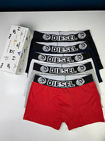 Стильний набір трусів для чоловіків Diesel 5 шт. Боксери чоловічі в комплекті 5 шт. Дізель