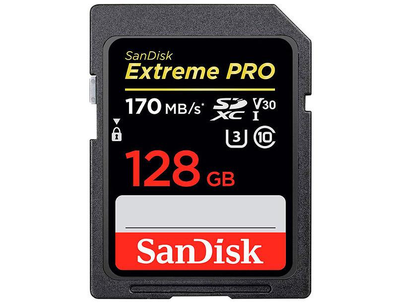 SD XC 128 GB SANDISK EXTREME PRO CLASS 10 UHS-I U3 V30 (SDSDXXY-128G-GN4IN) (170MB/S)