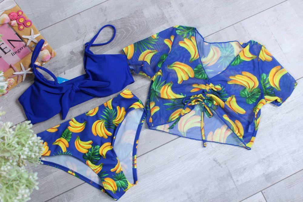 Купальник с туникой 2217 Z.Five электрик(В НАЛИЧИИ ТОЛЬКО 32 34 36 38 40 УКР р-ры)