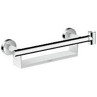 Поручень настенный для ванной HANSGROHE 26328400 395мм округлый металлический белый/хром