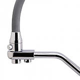 Змішувач для кухні на дві води Frap F4374, сірий/хром, фото 2