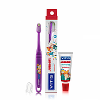 Детская зубная щетка Vitis Junior + гель-паста 15 мл (от 6 лет)