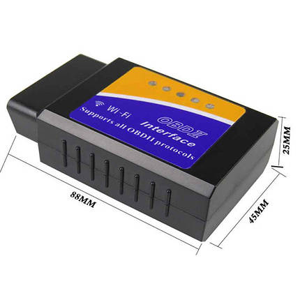 Адаптер автосканер OBD2 (OBDII) WIFI ELM327 v1.5, фото 3