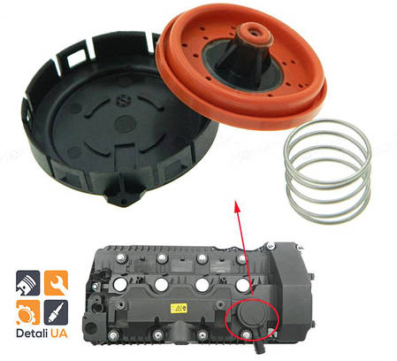 Ремкомплект клапанної кришки BMW N62, E53, X5, E60, E63, E64, E65, 11127547058,11127537733, фото 1