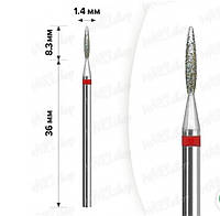 Фреза Алмазная 1.4 мм красная Фреза конус