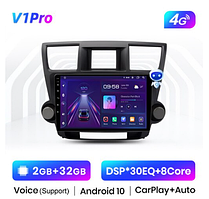 Junsun 4G Android магнітола для Toyota Highlander 2007-2013 2ГБ+32+4G