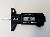 Измеритель глубины протектора шин электронный 0-25,4мм TOPTUL JEBM0125