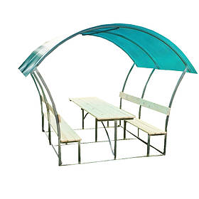 Металева альтанка 2 на 2 м, розбірна (на 8 осіб) "Флорида"