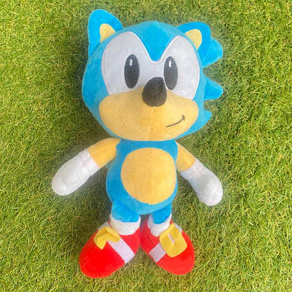 М'яка плюшева іграшка Супер Сонік — Їжачок Сонік у дитинстві 25 см Super Sonic Plush