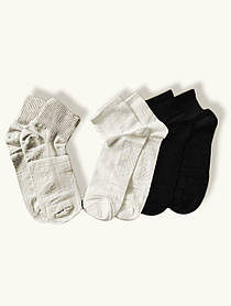 Шкарпетки літні короткі чоловічі сіточка р.39-40 (25), 41-42 (27), 43-44 (29) сірий, білий, чорний Twinsocks