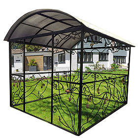 Металева альтанка 3 на 3 м, розбірна (на 10-12 осіб) "Джорджия"