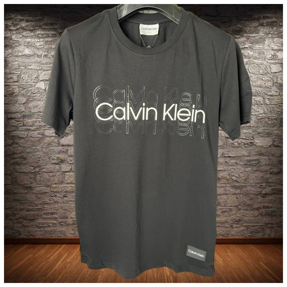 Чоловіча сіра футболка Calvin Klein, кельвін кляйн