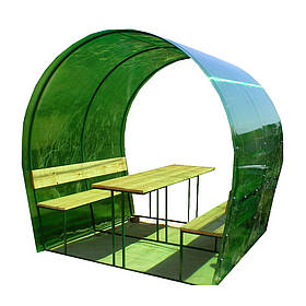 Металева альтанка 2 на 2 м, розбірна (на 8 осіб) "Орегон"