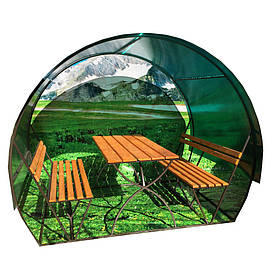 Металева альтанка 3 на 2 м, розбірна (на 8 осіб) "Дакота"