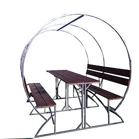 Металева альтанка 2 на 2 м, розбірна (на 8 осіб) "Рим"