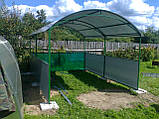 Металева альтанка 4 на 3 м, розбірна (на10-12 осіб) "Валенсія", фото 2