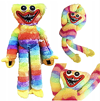Игрушка радужный Хаги Ваги 47 см, (Huggy Wuggy) / Мягкая игрушка Лили Мили з липучками на руках