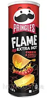 Чипси гострий чилі та сир Pringles Flame Extra Hot Cheese&Chilli, 160g