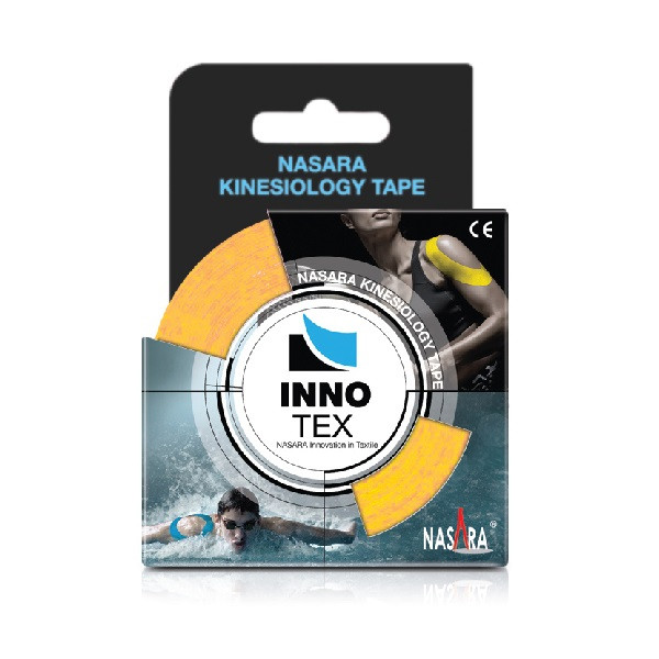 Кинезио тейп Nasara Plus 5см x 5м (Жовтий)