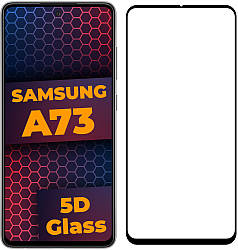 5D скло Samsung Galaxy A73 A736 (Захисне Full Glue) Black (Самсунг Галакси А73)