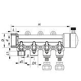Розподільний колектор опалення 4-way з фітингом (40x20) PPR Koer K0192.PRO (KP2557), фото 3
