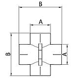 Хрестовина ПРОХІДНА Koer K0262.PRO - 25 PPR (KP2615), фото 2