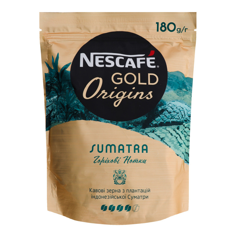 Розчинна кава Nescafe Gold Origins Indonesia Sumatra 180 гр.