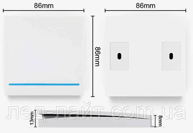 Выключатель дистанционный размер