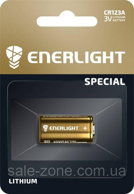 Батарейка Enerlight CR123A 3V у блістері Lithium (в блістері)