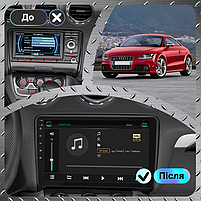 Штатна магнітола 9" Lesko для Audi TTS II (8J) 2007-2010 2/32Gb/ Wi-Fi GPS Optima Аудіо 3 шт., фото 3