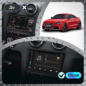 Штатна магнітола Lesko для Audi TT RS II (8J) 2009-2014 екран 9" 4/32Gb 4G Wi-Fi GPS Top Аудіо, фото 3