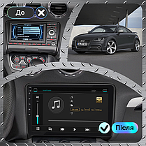 Штатна магнітола Lesko для Audi TTS II (8J) Рестайлінг 2010-2014 екран 9" 1/16Gb Wi-Fi GPS Base Аудіо, фото 3