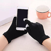 Сенсорные перчатки Digital Touch / Зимние перчатки для телефона Черные 21*12 см
