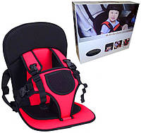 Бескаркасное детское автокресло Multi Function Car Cushion Красное / Кресло автомобильное