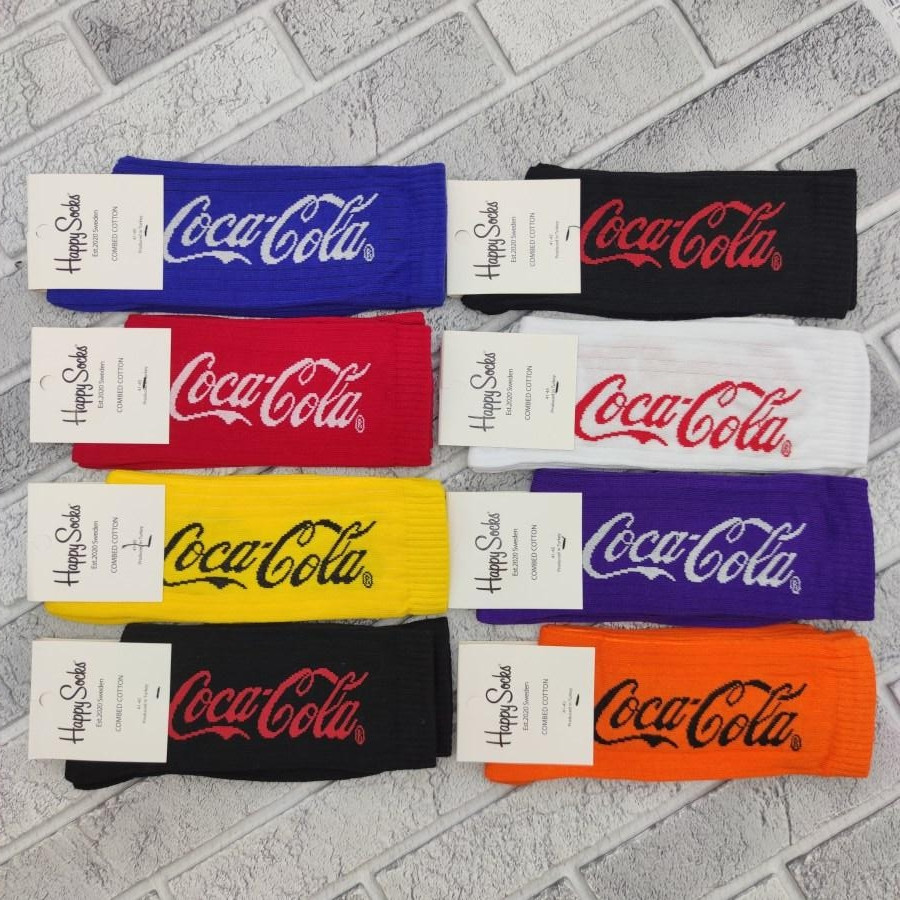 Шкарпетки чоловічі високі весна/осінь асорті р.41-45 HAPPY SOCKS CocaCola 30034504, фото 1