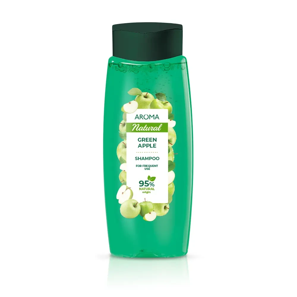 Шампунь AROMA NATURAL Зелене яблуко 400 мл
