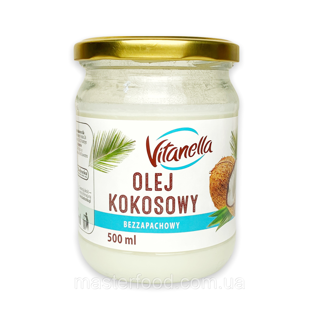 Кокосова олія 500мл. Рафінований Vitanella