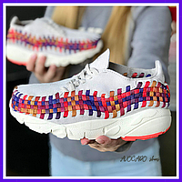 Кросівки жіночі літні Nike Footscape Woven найк вовен білі тканина світлі легкі найки вувен красовки кросовки