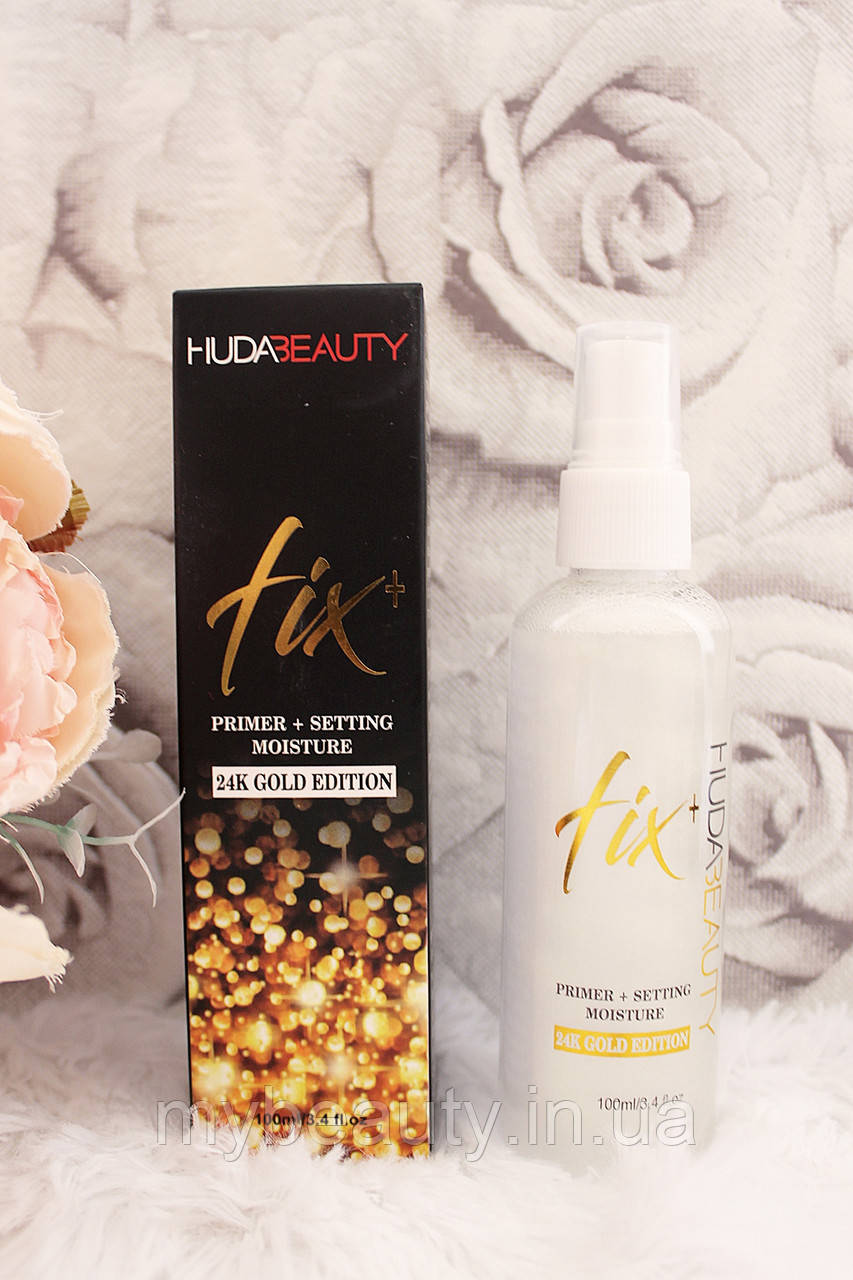 Фіксатор макіяжа HUDA BEAUTY Fix + 24K Gold Primer+Setting moisture - фото 4 - id-p1654311260