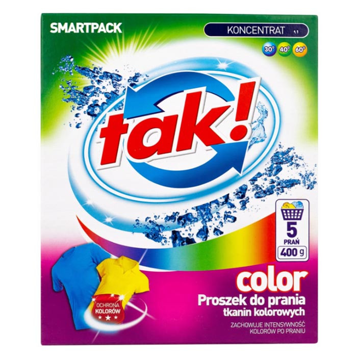 Пральний порошок Tak Color для кольорового 400 г 5 прань