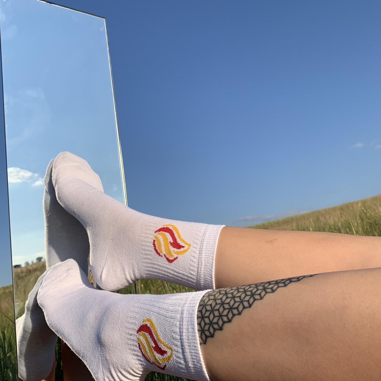 Шкарпетки з принтом "Вогонь" серії TREN 23-25 р. (12 пар!) (Демісезон/літні), фото 1